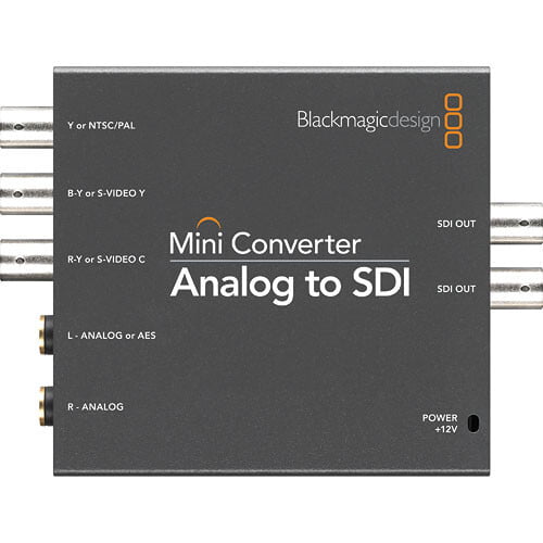 Mini Converter Analog to SDI 2 with Power Supply