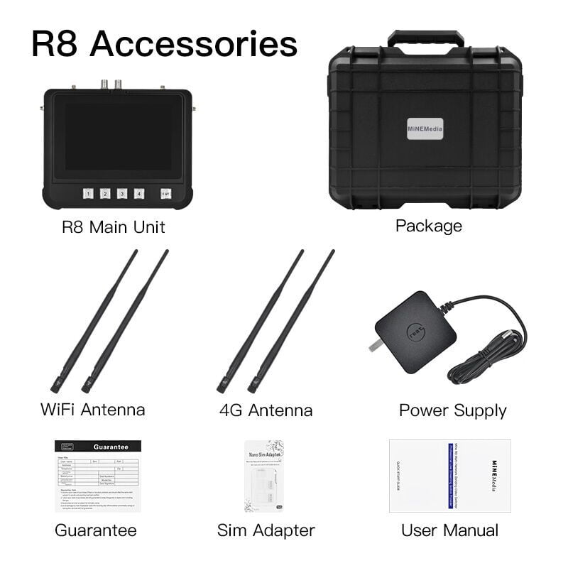 Mine R8 LTE Bonding Portable Switcher